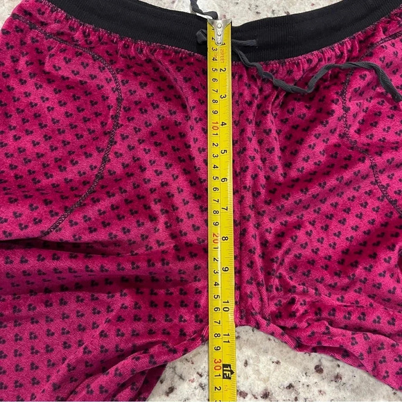Simply Vera By Vera Wang Casual Velour Like Joggers Size Medium Pink Printed - Picture 9 of 10